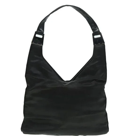 GUCCI Tote Bag Nylon Black Auth ti2101 - Picture 8 of 16